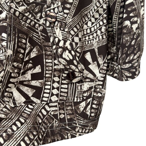 Chicos Zenergy Jacket Large (Chicos 2) Zip Front Casual Sport Stretch Brown - Picture 8 of 10